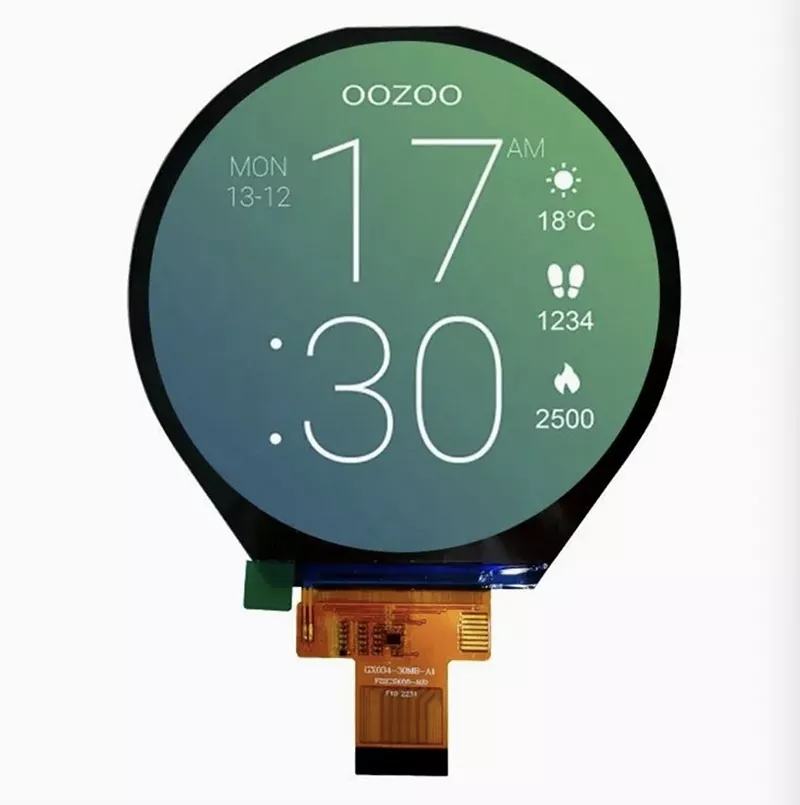 3.4 pulgada 800x800 Round IPS TFT module