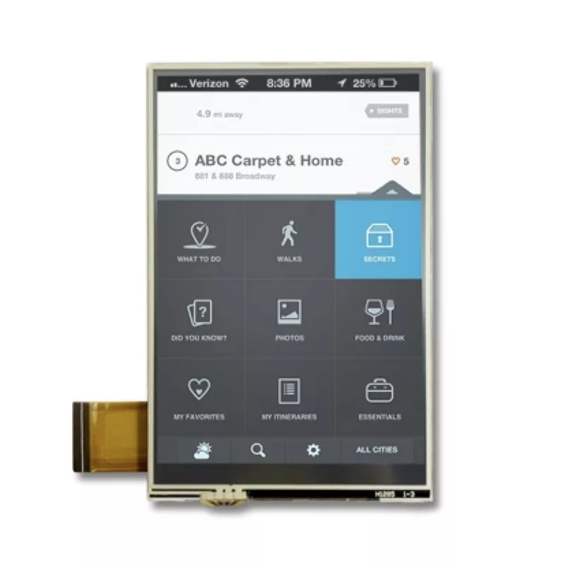 3.5 '' 320x480 Resistive Touch TFT Module