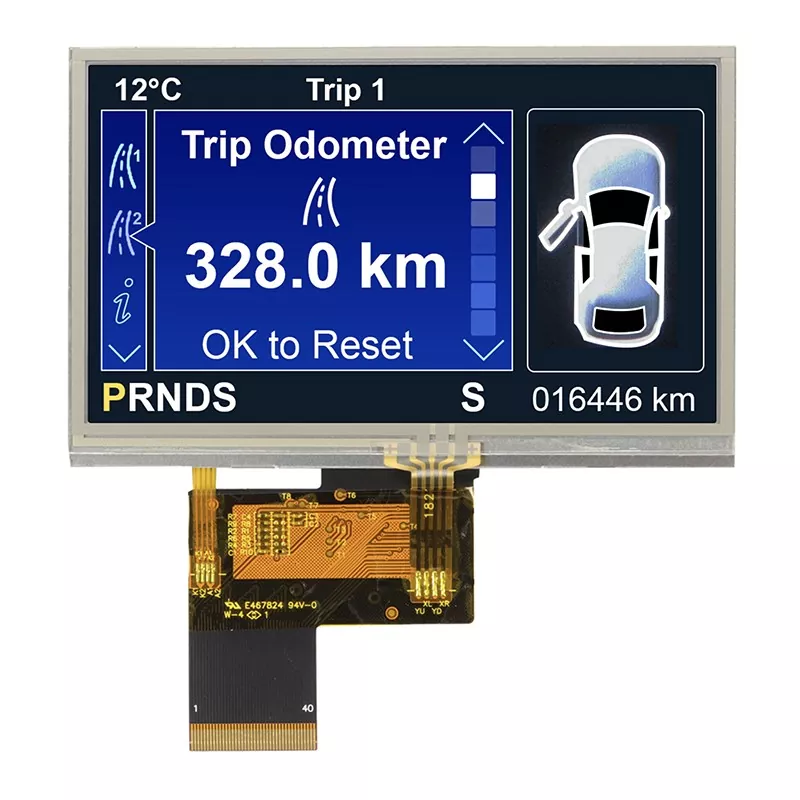 4.3 Inch 480x272 Resistive Touch TFT Module